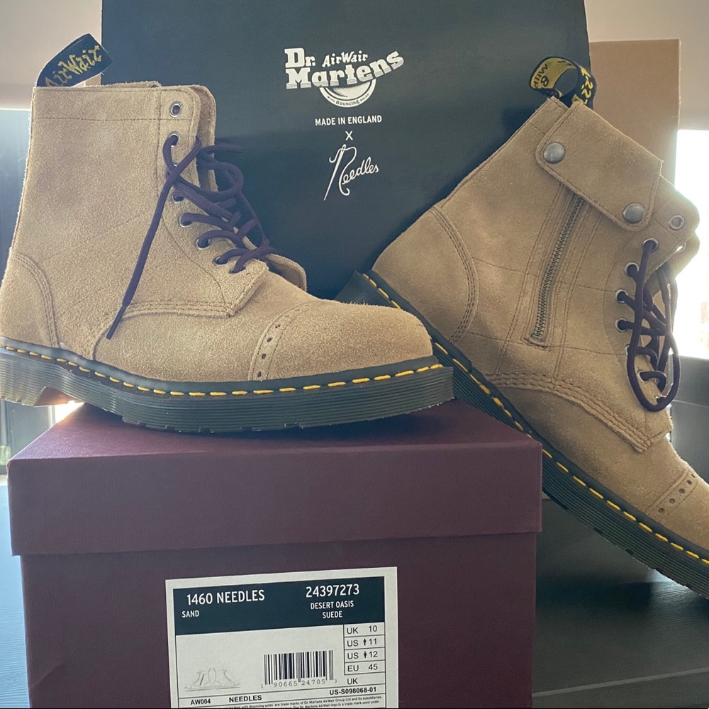 **Made In England**Dr Martens X Needles 1460 Boots